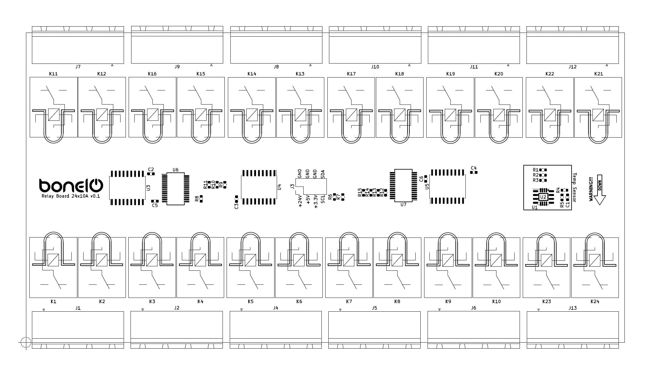 Relay Board 24x10A BOM