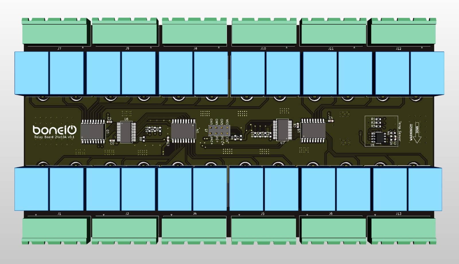 Relay Board 24x10A top