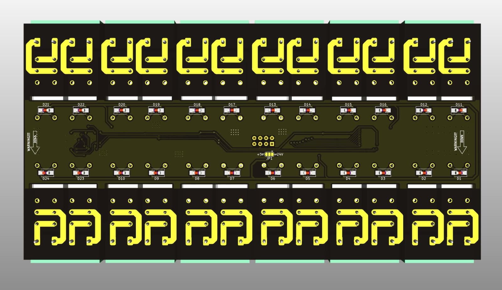 Relay Board 24x16A bottom