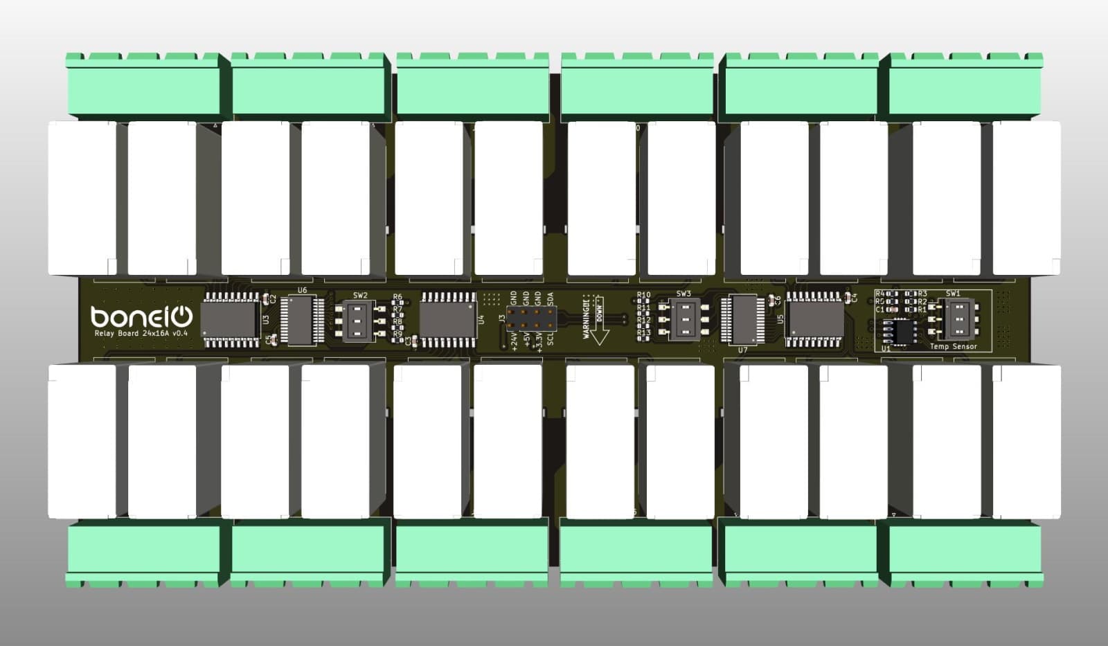 Relay Board 24x16A top