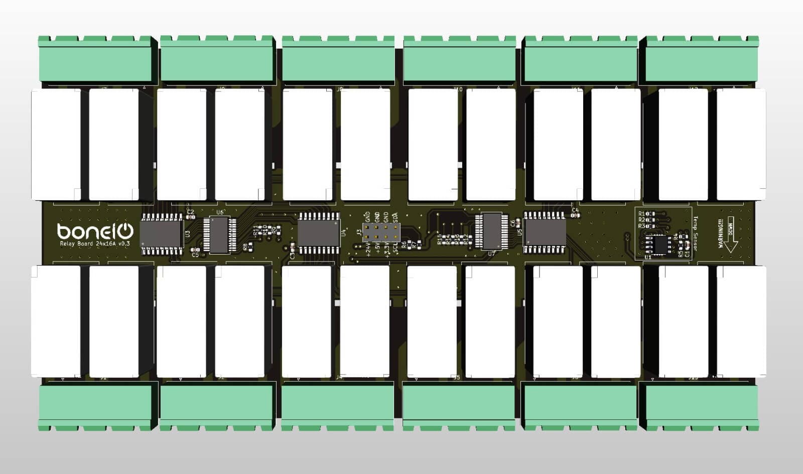 Relay Board 24x16A top