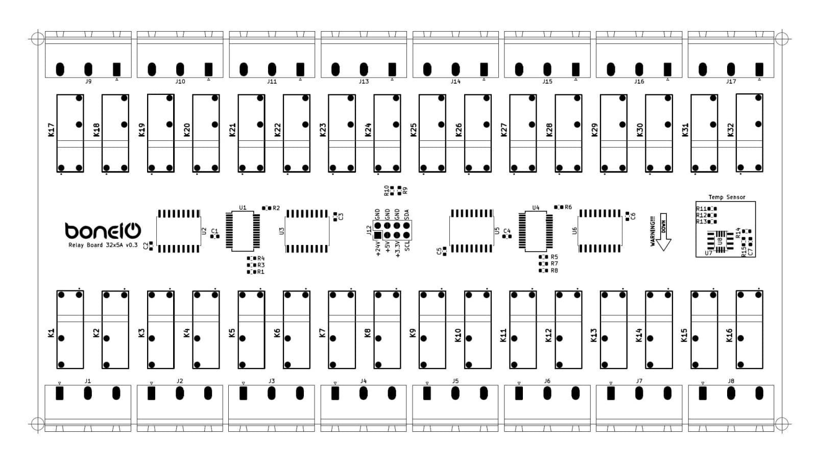 Relay Board 32x5A BOM