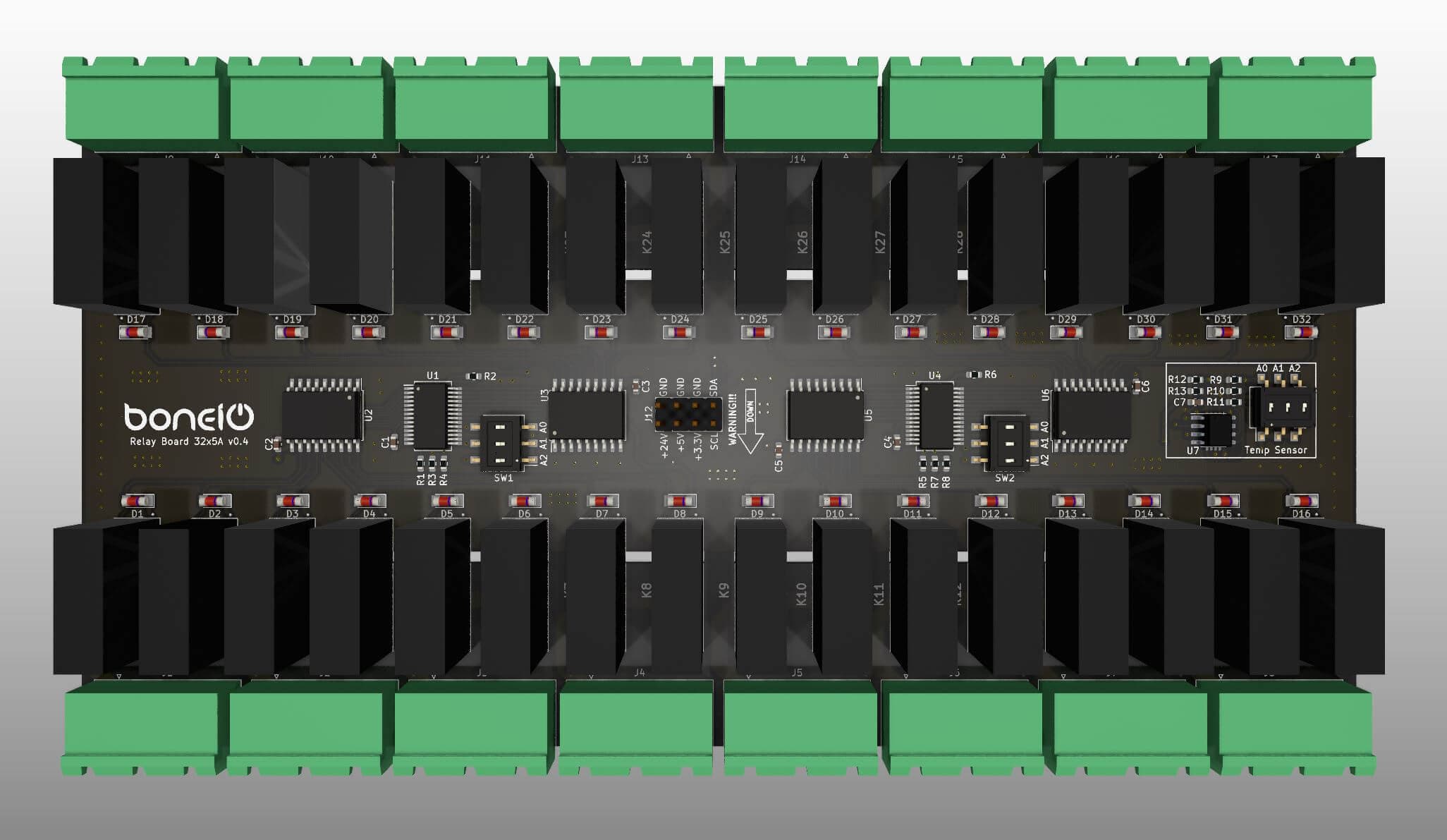 Relay Board 32x5A top