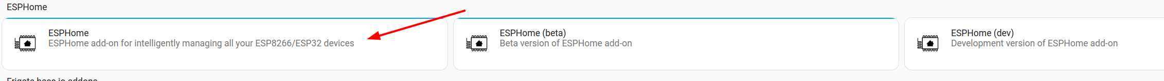 Esphome section