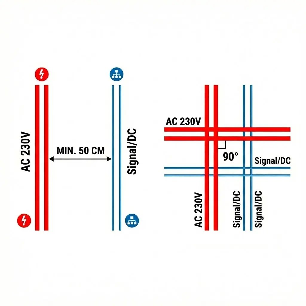 Separacja tras AC i DC