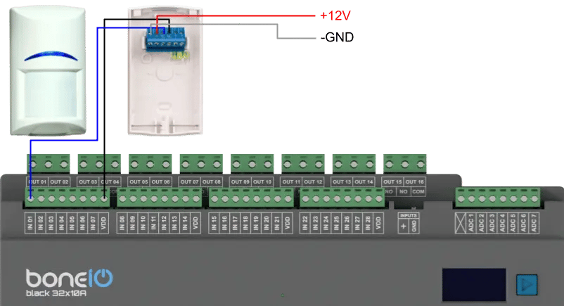 Motion sensor wiring diagram