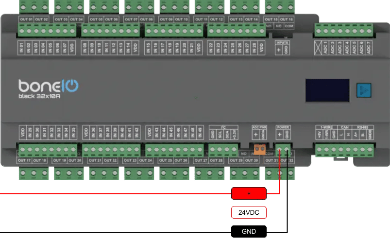24V DC power supply wiring diagram