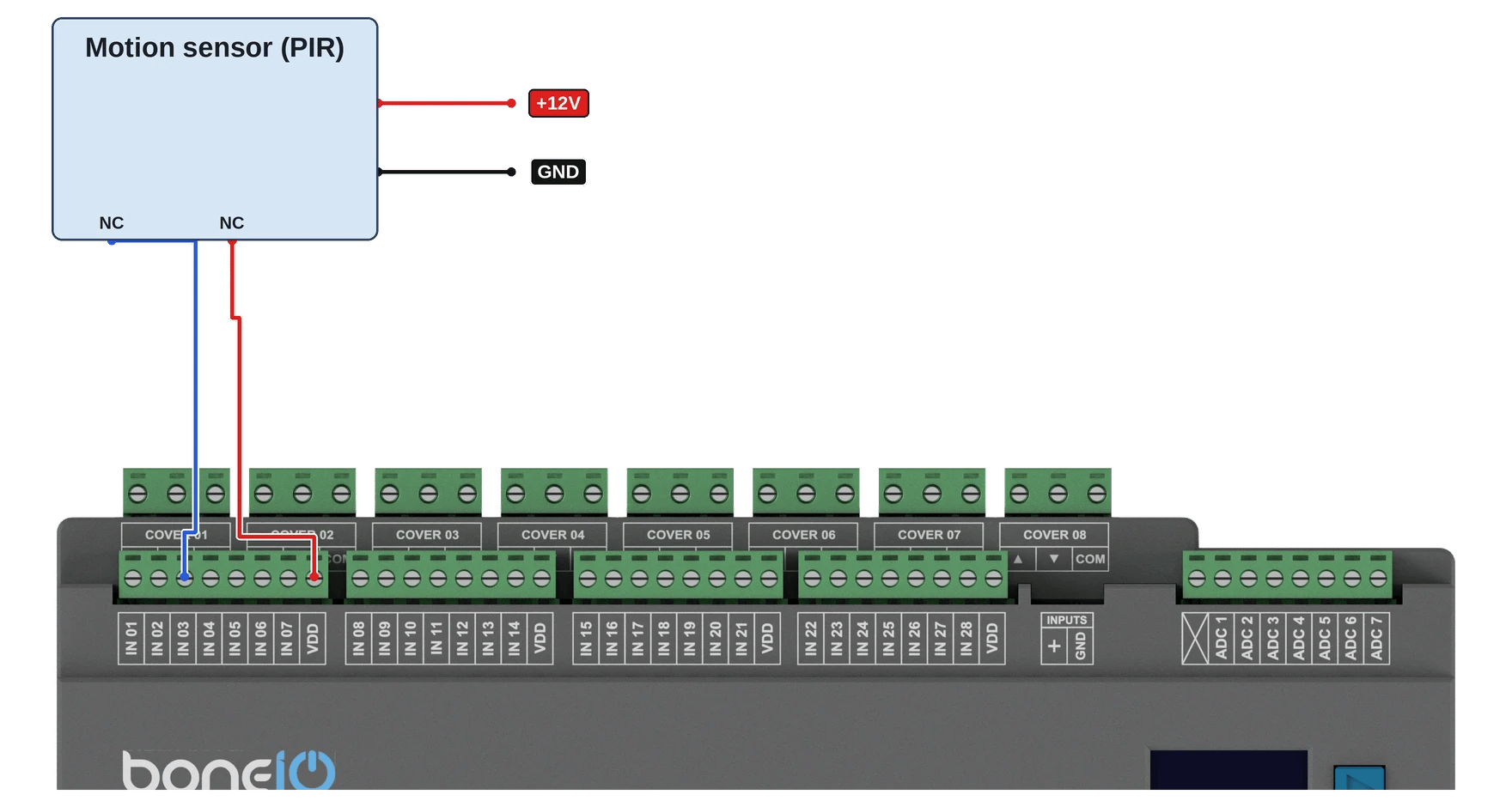 Motion sensor wiring diagram