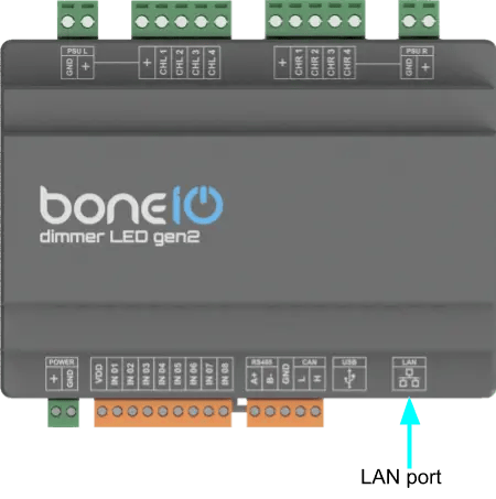 Podłączenie portu Ethernet