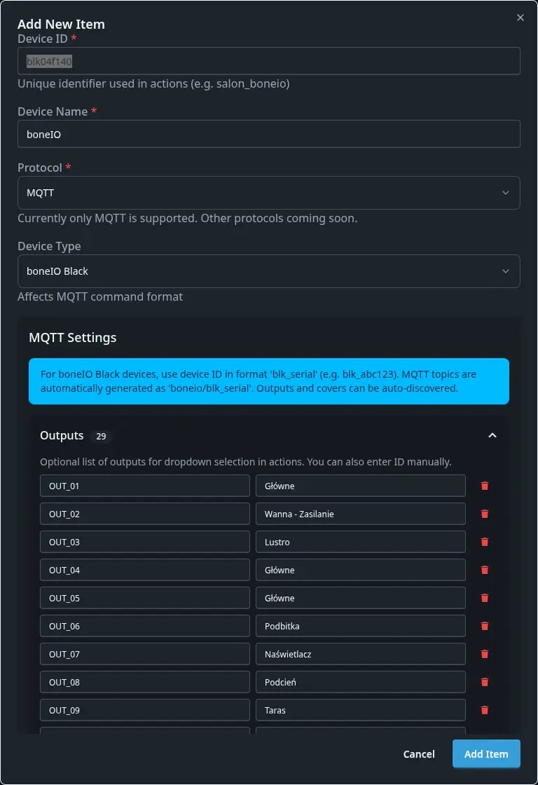 Adding Remote Device
