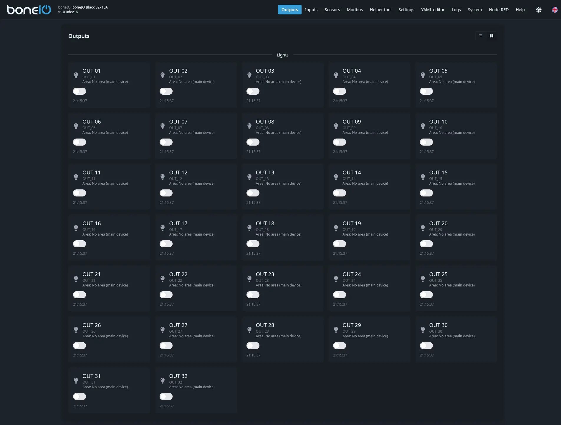 boneIO main interface