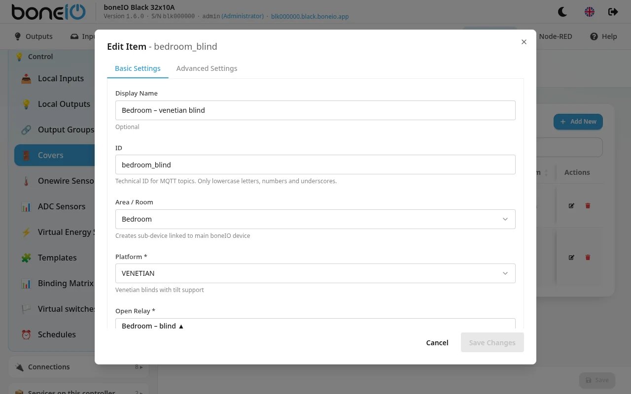 Basic Settings tab