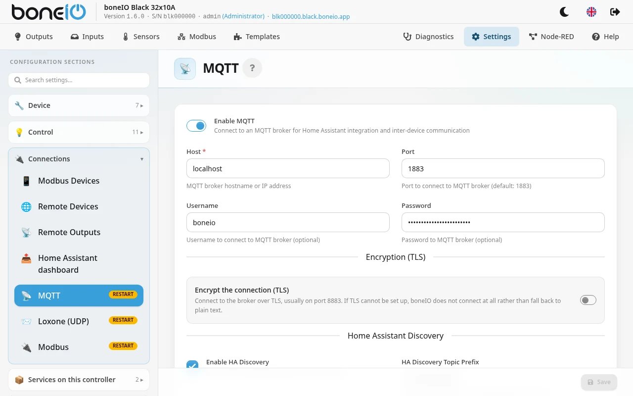 MQTT Settings