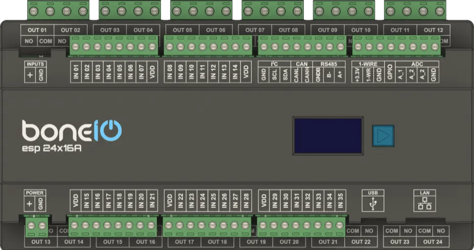 Główne zdjęcie produktu boneIO ESP 24x16A