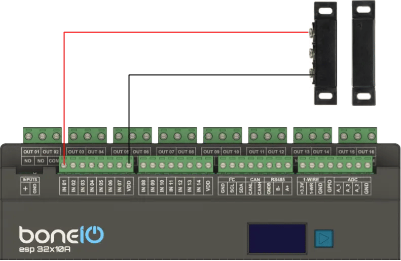 Reed switch wiring diagram