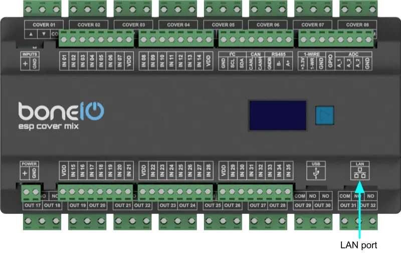 Podłączenie portu Ethernet