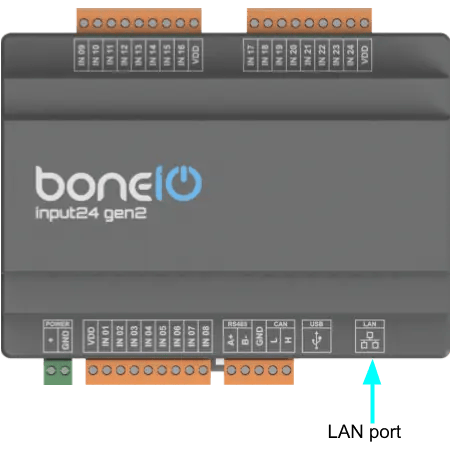 Podłączenie portu Ethernet