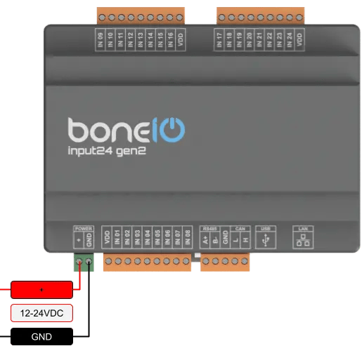 12-24V DC power supply wiring diagram