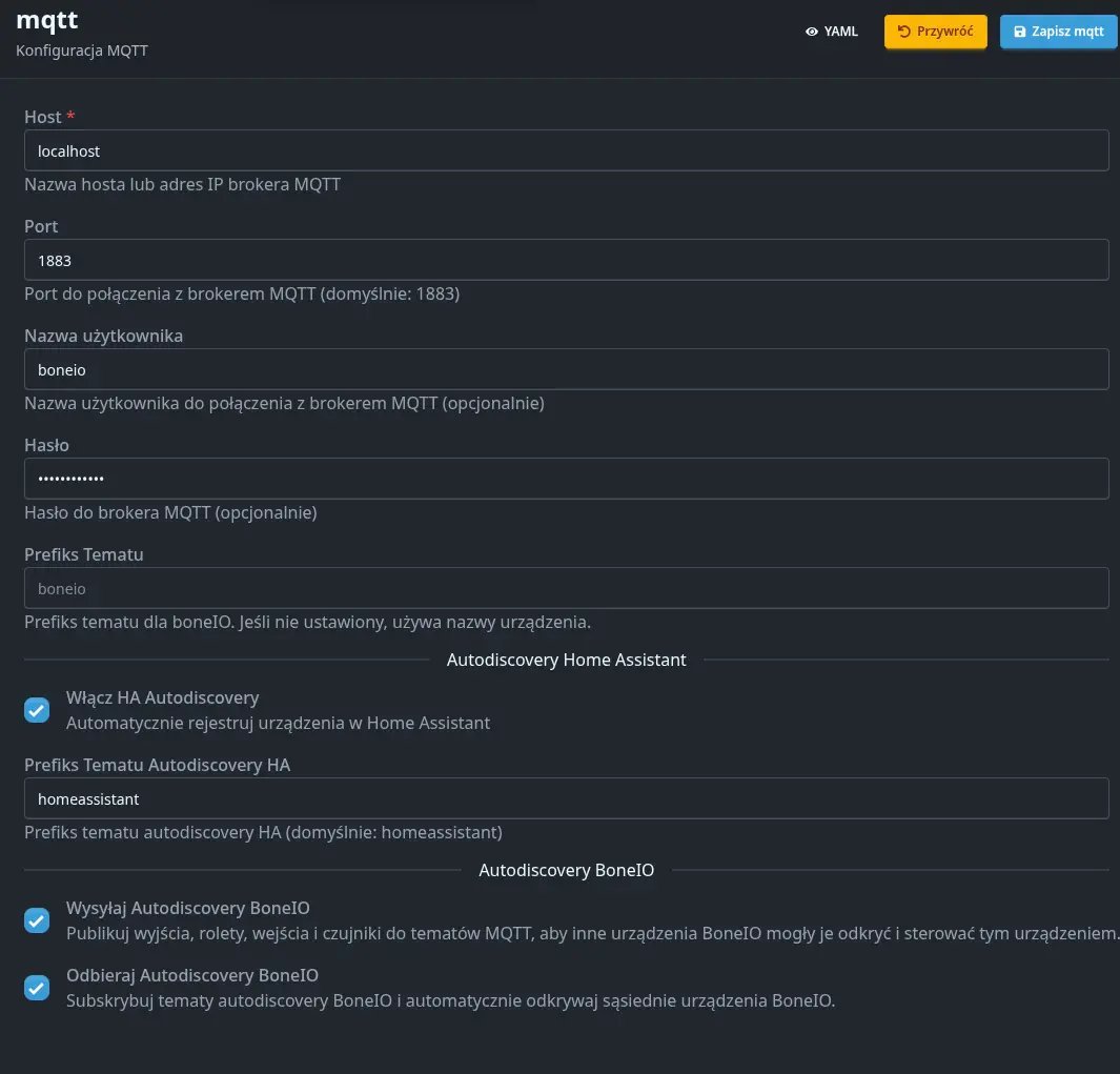 Ustawienia MQTT