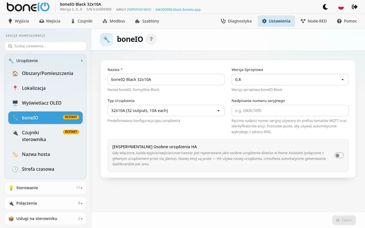 Sekcja boneIO